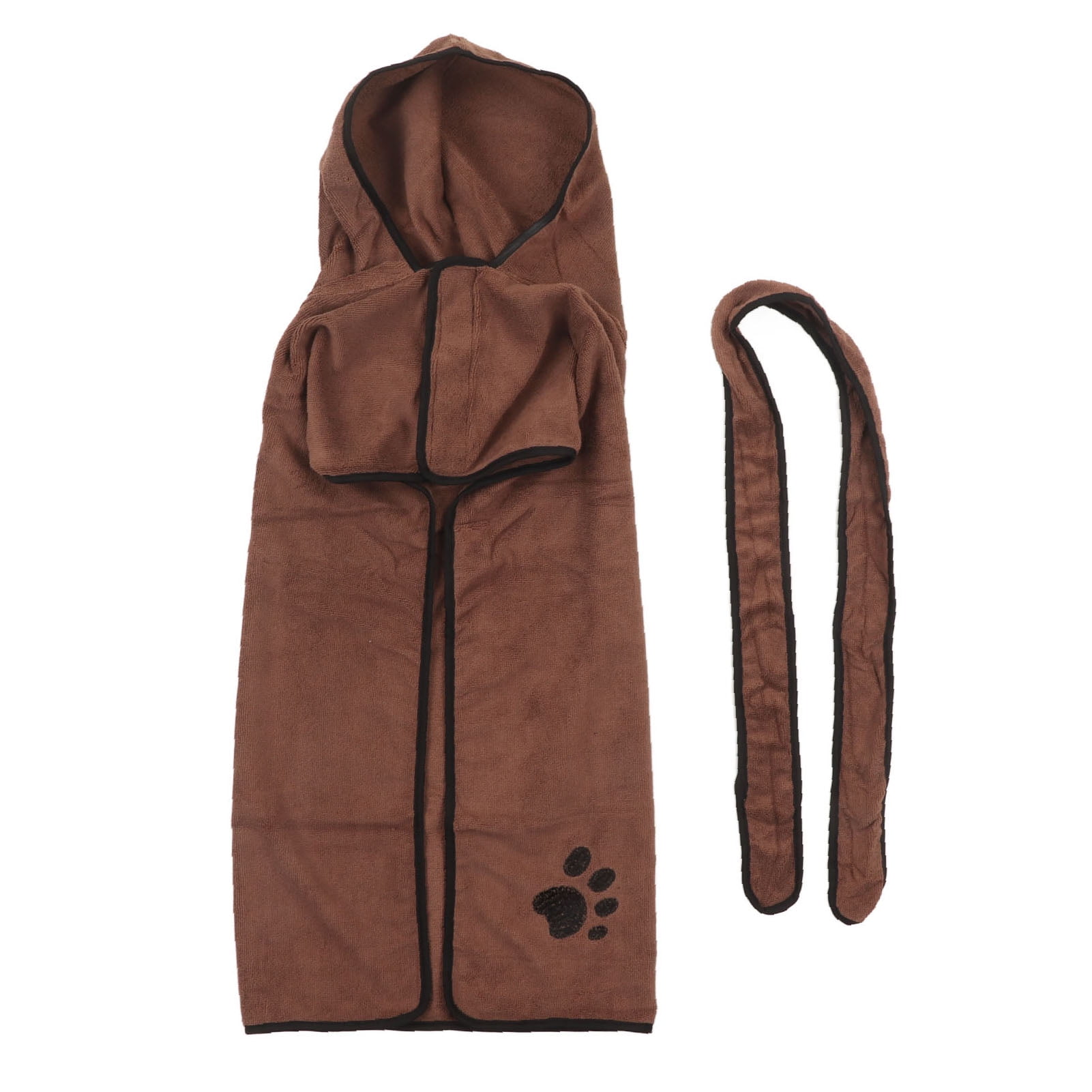 Dog Towel Bathrobe Strong Absorbent Soft Warm Pet Dog Drying Coat with