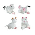 thumbnail image 1 of Dog Toy 4 Packs Fun Play Soft Plush Squeaker Cuddly Berber Value Priced Gifts (4 Pack of Fleecy Friends), 1 of 1