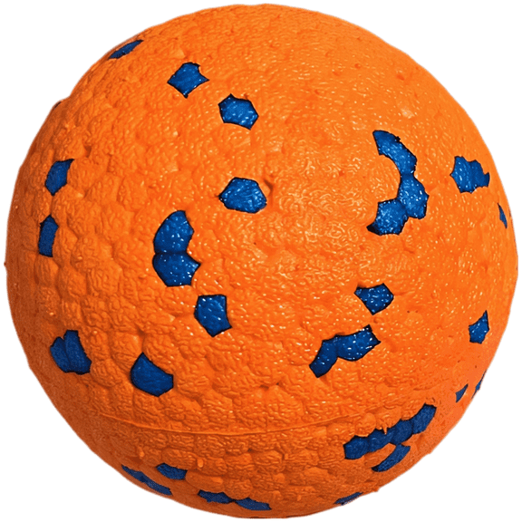 Dog Toy Ball, 3 in / 7.5 cm ETPU Solid Bouncy Ball for Medium Dogs, Indestructible Chew Toys for Aggressive Chewers, Interactive Dog Toys for Boredom, Dog Toys for Border Collie, Orange