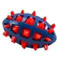 thumbnail image 1 of Dog Toy Ball, Dog Spiky Toy Ball with Squeaker, for Floating Chewing Fetching and Interactive Play, 5.12 x 3.35 x 3.35 Inches (Red), 1 of 3