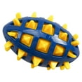 thumbnail image 1 of Dog Toy Ball, Dog Spiky Toy Ball with Squeaker, for Floating Chewing Fetching and Interactive Play, 5.12 x 3.35 x 3.35 Inches (Yellow), 1 of 3