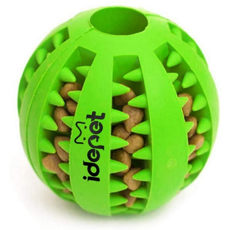 Pet Toys Ball Dog Food Dispensing Ball Chew Interactive Toys for Puppy  Teeth Cleaning Chewing Bite Resistant Exercise Traning Toy for Medium Small  Dogs Puppy Game Ball 