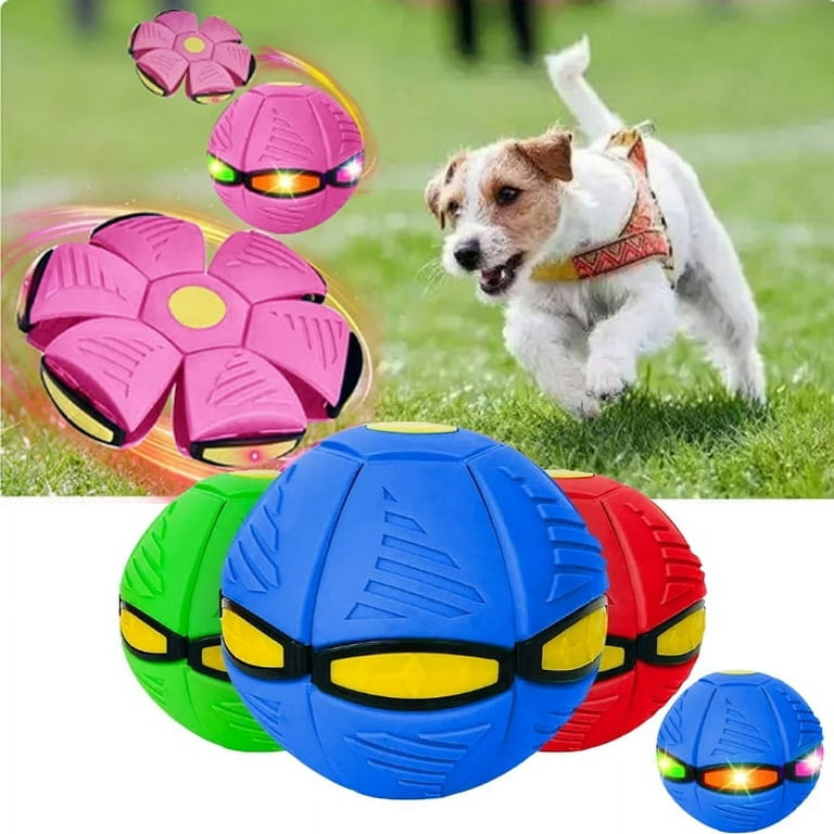 Hobeauty Flying Saucer Shaped Dog Toy Dog Leakage Food Ball Interactive Toy  Ball for Dogs Stimulating Treat-dispensing Dog Toy 