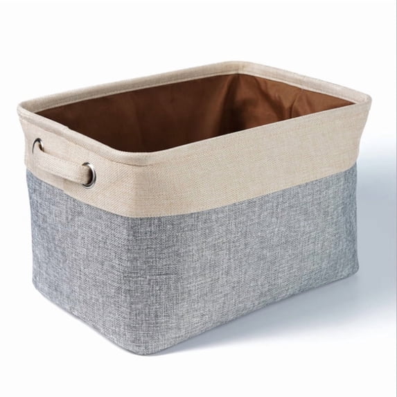 Dog Toy Basket with Removable Liners & Handles - Large Canvas Storage Organizer with 6 Divided Sections for Pet Toys, Treats, Accessories