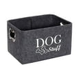 Dog Toy Baskets Dog Toy Box Dog Toy Bin with Designed Metal Handle,Dog