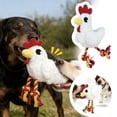thumbnail image 1 of Dog Toy Chicken Shaped Squeaky Rope Toy Texture Tug Training Play Toy For Medium And Large Dogs(Rooster-20X16X34Cm), 1 of 8