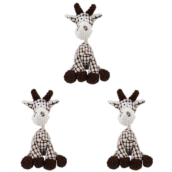 Dog Toy Durable Stuffed Animal Chew Toy With Squeak Cute Dog Toy For Small To Medium Dogs 3PCS Dog Squeaker Bulk Stimulating Dog Large Dog Cat Squeakers Replacement Extra Large Dinosaur Dog for Large