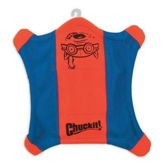 Dog Toy Flying Squirrel Raised Sides Glowing Floating Water Fetch Assorted Color (Medium - 10")