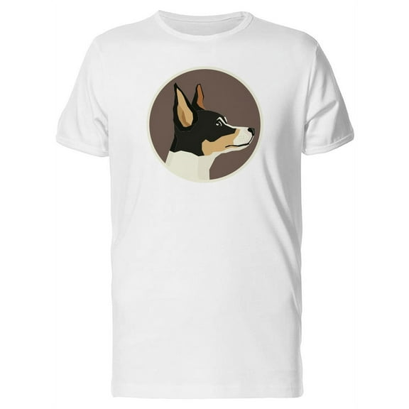 Dog Toy Fox Terrier Profile Icon T-Shirt Men -Image by Shutterstock, Male Small