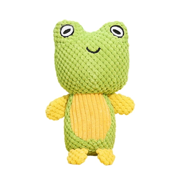 Dog Toy Frog Toy Dog Squeak With Ringing Paper Toy Animal Dog Chew Toy Pet Interactive Toy Suitable For Puppies Small Dogs Medium Dogs,15x24 cm,Red
