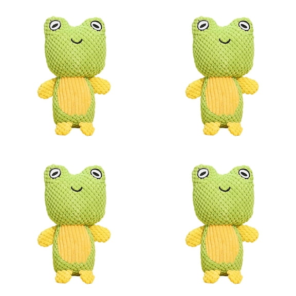 Dog Toy Frog Toy Dog Squeak With Ringing Paper Toy Animal Dog Chew Toy Pet Interactive Toy Suitable For Puppies Small Dogs Medium Dogs 15x24 cm