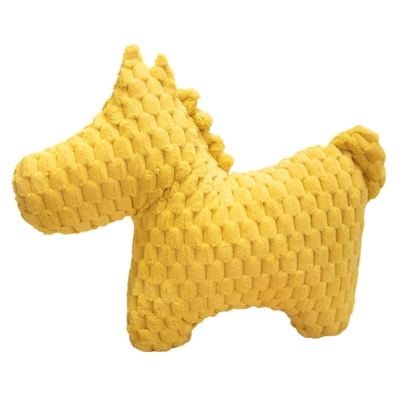 Dog Toy Horse Dog Toy Toy Horse Cat Toys Dog Stuffed Animal Textured Green Plush 24" Green Textured Horse Shaped Dog Toy for Chewing and Interactive Play (Yellow)
