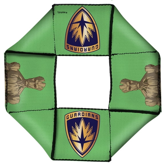 Dog Toy Octagon Flyer Groot Pose Guardians Shield Badge Green