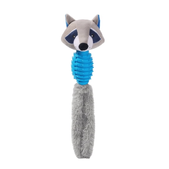 Dog Toy Set for Small and Medium Dogs – Plush Fox Squeaky Toy, Rubber Bone Chew Toy and Tennis Ball, Durable Interactive Puppy Toys for Chewers
