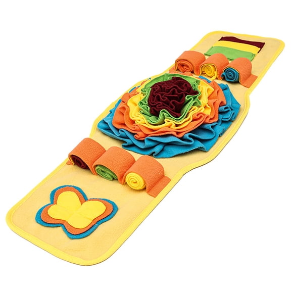 Dog Toy, Snuffle Mat Watch - Shaped for Dogs, Interactive Puzzle Toy with Treat Dispensing, Chew - Resistant, Suitable for Small Medium Dogs, Indoor Outdoor Play, All Seasons, Yellow