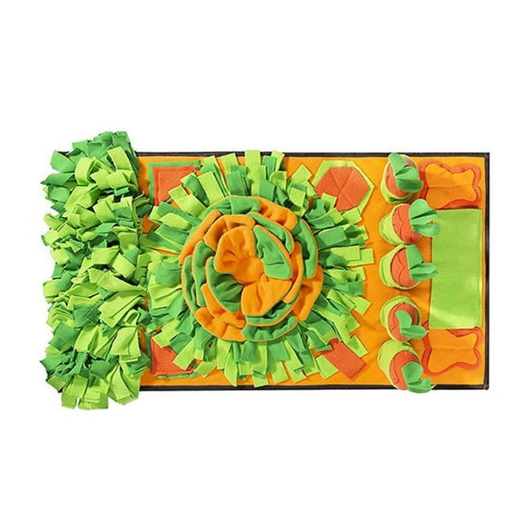Dog Toy Snuffle Pad Colorful Treat Dispensing Interactive Chew Toy Relieving Stress Sniff Mat for Large Dogs