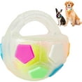thumbnail image 1 of Dog Toy Soccer Ball with Handles, 5.11In Interactive Squeaky Floating Ball for Toss and Fetch Play, Suitable for Water Play Training and Outdoor Games, 1 of 13