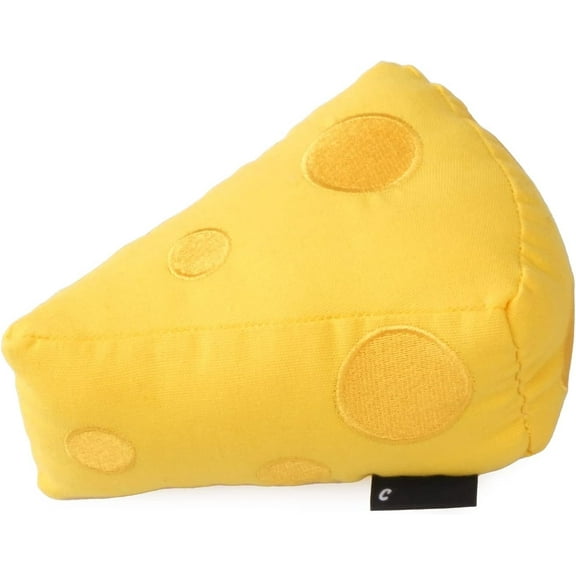 Dog Toy, Squeaky Dog Toys, Dog Birthday Toy, Cute Present Stuffed Dog Toy, Canvas Dog Toys for Small, Medium, and Large Dogs, Cheese Dog Toy