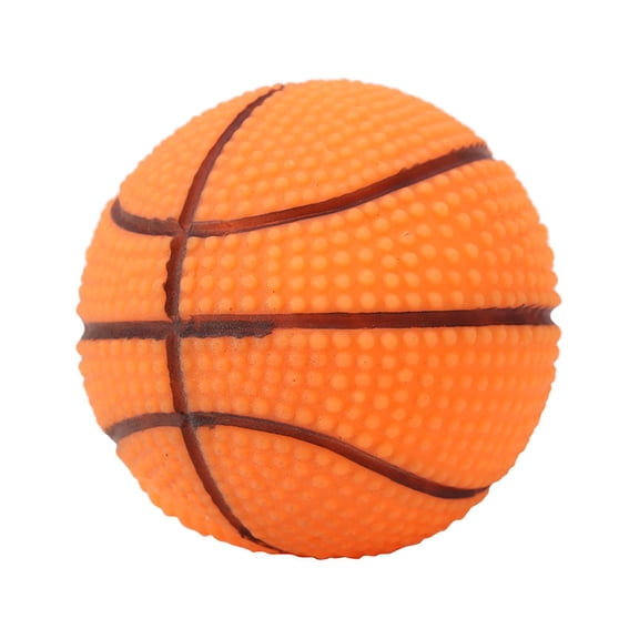Dog Toy Squeaky Dog Toys Funny Face Chewing Latex Rubber Soft Fetch Play Interactive Dog Balls for Puppy Small Medium Pet Dog[Basketball]