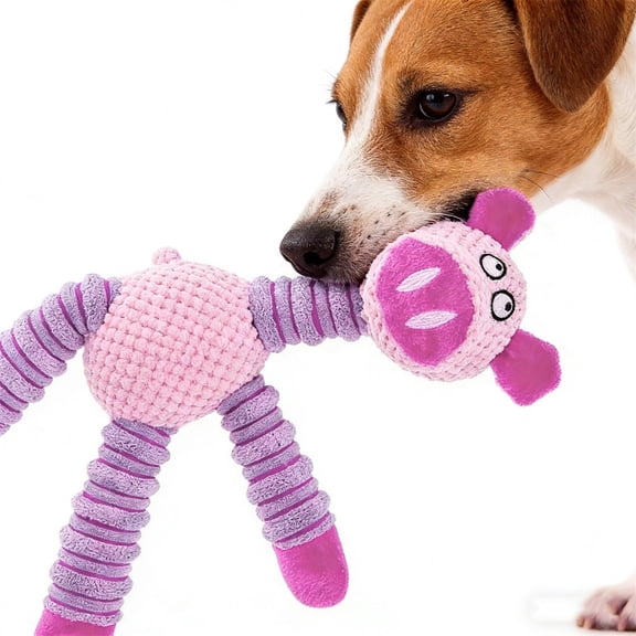 Dog Toy,Squeaky Plush with Durable Tear-Resistant Stitching and Interactive Squeaker Engagement for Aggressive Chewing,Teething Relief,and Playful Fetching.