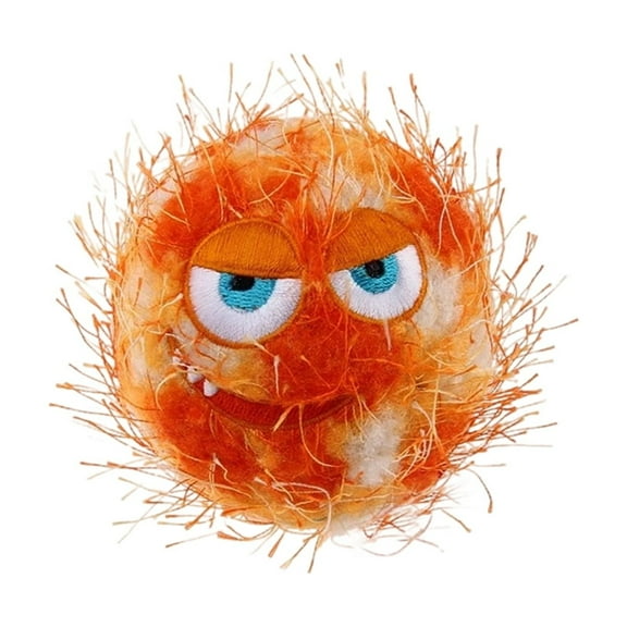 Dog Toy Toothy Bouncing Ball, Plush, Squeaky, Teething, -resistant, Boredom-relieving, Noisy Squeaky Ball