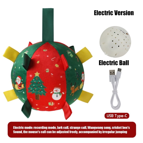 Dog Toy, Vocal Squeaky Plush for Interactive Play, Self-Moving Toy for All Breed Training