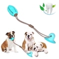 thumbnail image 1 of Dog Toys for Aggressive Chewers Interactive Teething Boredom and Stimulating Tug of War Suction Cup Puzzle Indestructible Puppy Rope Enrichment Teeth Cleaning Ball Accessories for Dogs,Blue, 1 of 6
