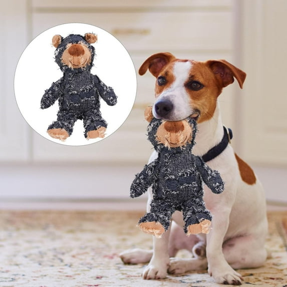 Dog Toys for Aggressive Chewers-New Indestructible Robust Bear Dog Toy, Resistant Squeaky Dog Toys for Heavy Chewers , Unbreakable Stuffed Plush Interactive Dog Toys for Aggressive Chewers