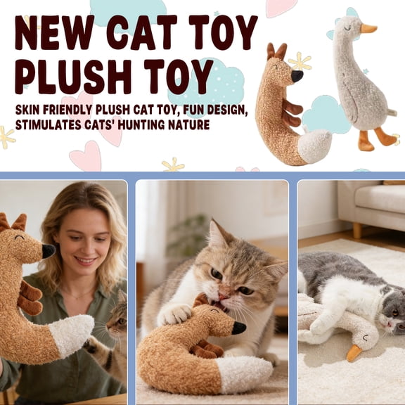 Dog Toys for Aggressive Chewers Small Medium Large Dogs , 9.3" Squeaky Dog Plush Toy Chew Resistant Stuffed Pet Toy with Sound for Dogs Puppy Toy Interactive Play, 1Pcs Brown