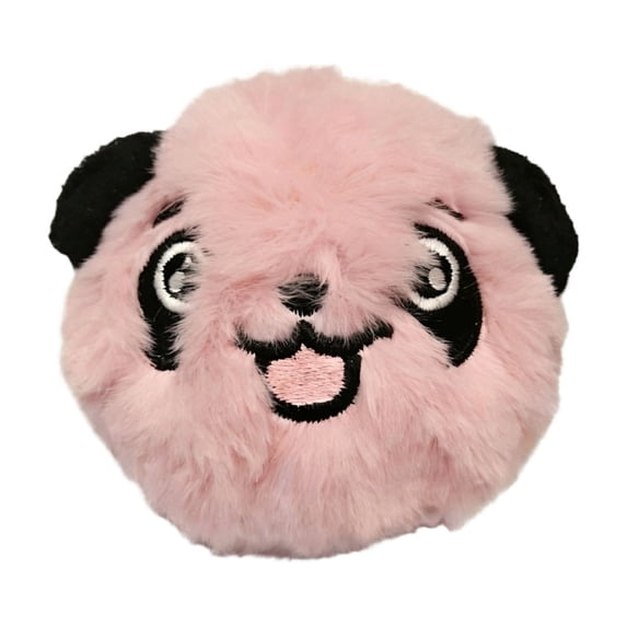 Dog Toys Bouncy Ball,Soft Plush High Durable Interactive Fetch Play Ball,Ideal for Small and Medium Dogs to Keep Them Busy (Pink)