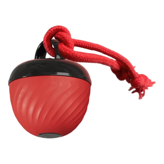 Dog Toys, Intelligent Rolling Ball for Boredom Relief, Electric Rotating Teasing Toy for Puppies, Interactive Soothing Chew Ball to Keep Them Busy,Red
