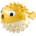 thumbnail image 1 of Dog Toys Interactive Bouncing Puffer Fish Food Leaking Ball, Durable Treat Dispensing Puzzle Toy for Large and Small Dogs, Mental Stimulation Exercise, Green, Red, or Yellow, 1pc, 1 of 4