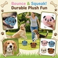 thumbnail image 1 of Dog Toys Interactive, Interactive Ball for Dogs, Interactive Dog Toys for Small Dogs, Small Dog Chew Toys, 2.5X2.5 Inch Blue Plush Bouncing Pet Toys Ball That Wiggles to Spark, 1 of 7