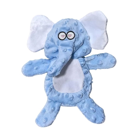 Dog Toys Puppy Toys Cute Squeaky Elephant Dog Toy with Crinkle Paper Stuffed Plush Animal to Keep Them Busy for Small Medium Large Dogs 9.8 Inches