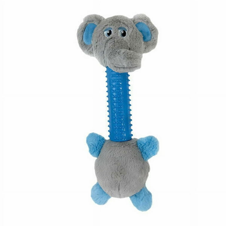 NEW! GoDog Silent Squeak Flips Pig Elephant Dog Toy: 2 Sizes