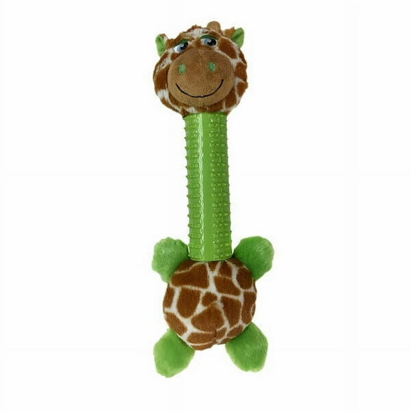 Dog Toys Silly Long Neck Plush Characters Tossers Giraffe Pig or Elephant 12.5" (Giraffe)