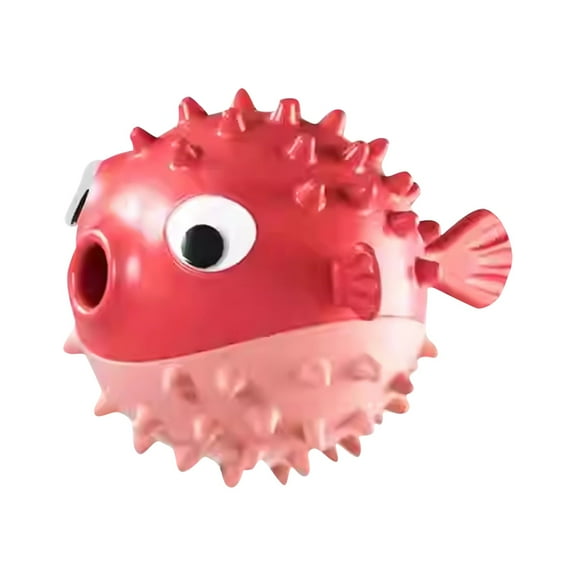 Dog Toys For Small Dogs Interactive Puffer Fish Dog Toy Durable Chew Toy for Pets, Squeaky Rubber Ball for Small to Large Dogs Indestructible Dog Chew Toys for Large Dogs