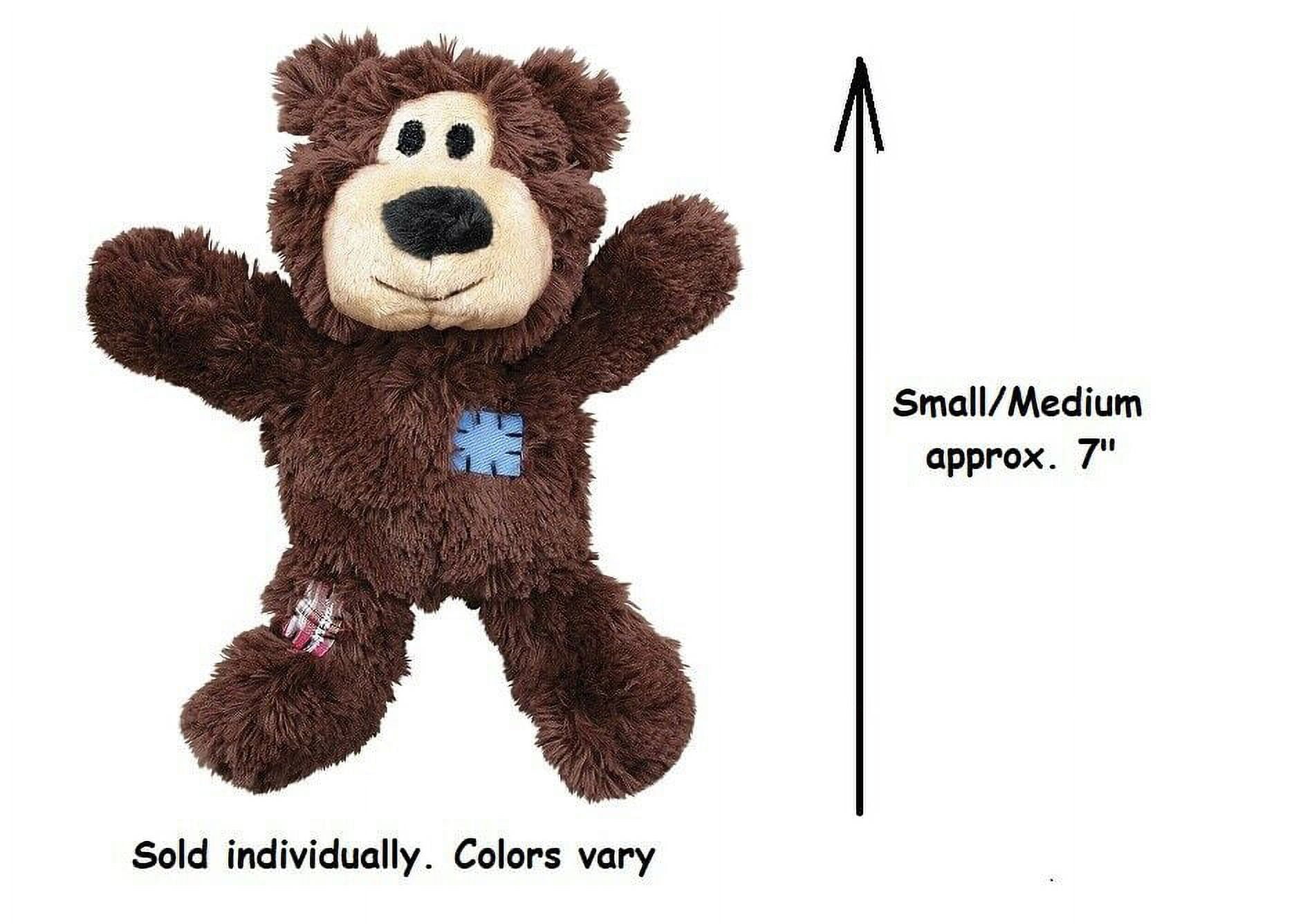 Dog Toys Wild Knotted Rope Skeleton Bear Squeaker Soft Choose Size Colors Vary (Small - Medium)