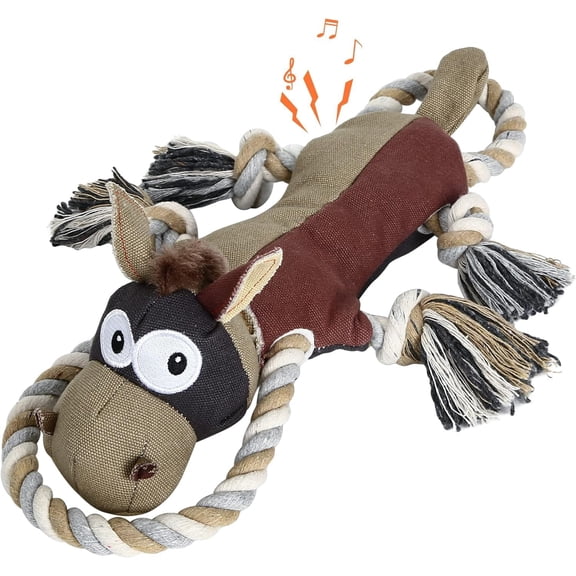 Dog Toys for Aggressive Chewers,Tough Indestructible Dog Toys,Squeaky Toys for Large Dogs,Durable Dog Chew Toys