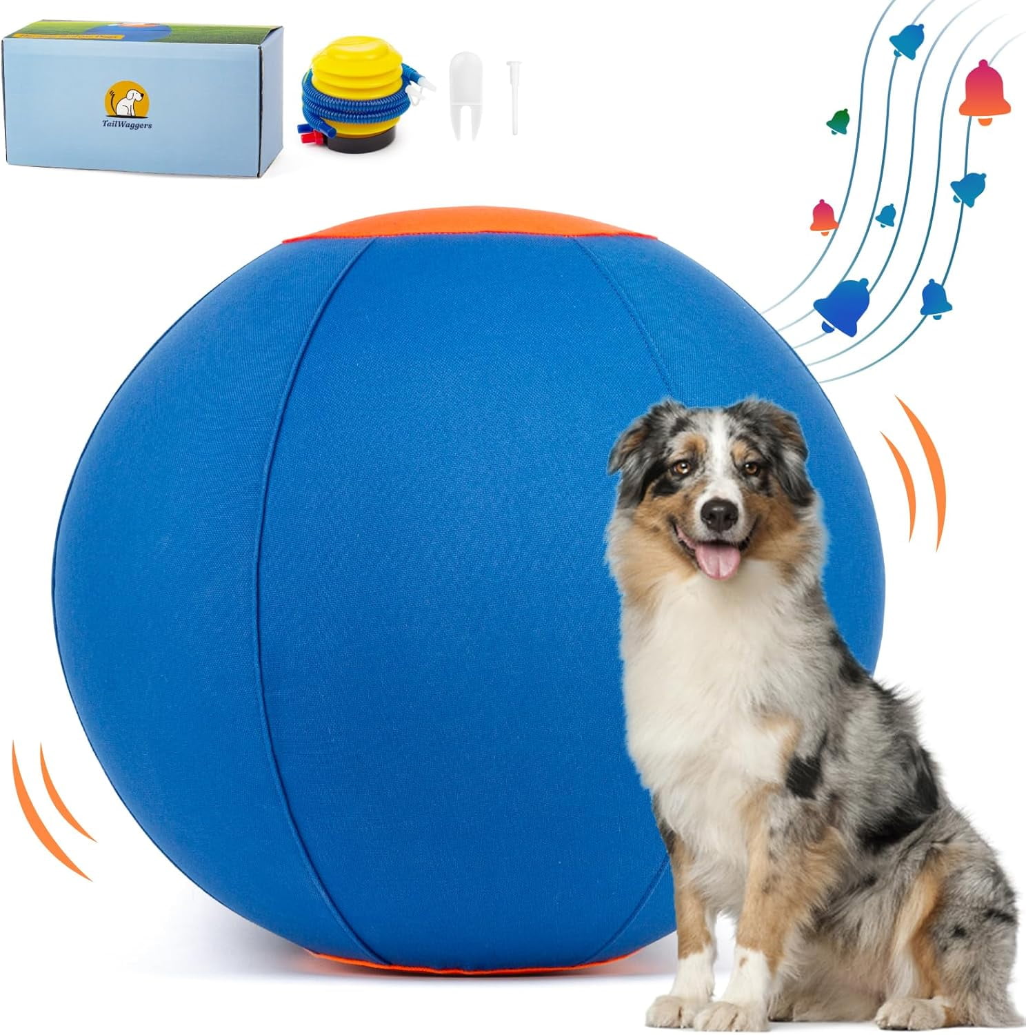 Dog Toys for Medium Dogs Herding Ball for Dogs,Durable Cover for Long ... - Long Lasting Dog Toys For Crate Fighting Dogs
