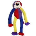 thumbnail image 1 of Dog Toys for Medium to Large Breeds 17 Inch Long Limb Monkey - Tug Play Squeak (Red/Purple), 1 of 5