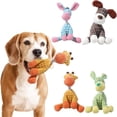 thumbnail image 1 of Dog Toys for Puppies | Chew Proof Dog Toys for Oral Relief, Interactive Plush Squeaker Gift for Oral Puppies, 10X5 Inch Brown Stuffed Dog Plush, 1 of 6