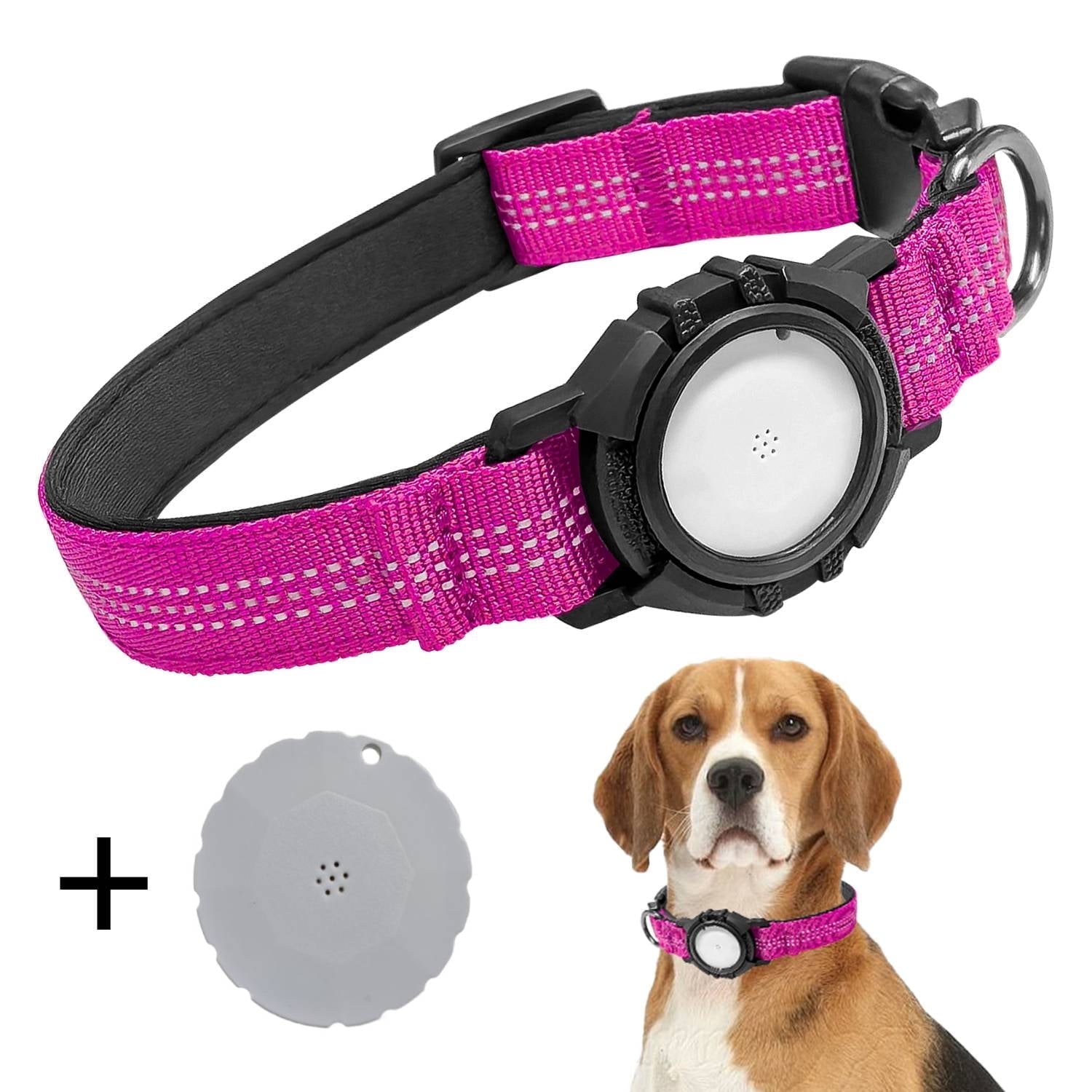 Baoyemes Dog Tracker Collar with Tracker(Only IOS),Reflective ...