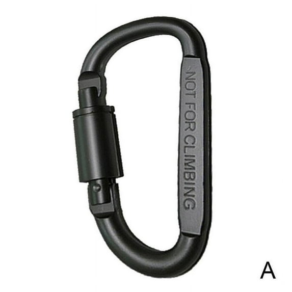 D-type Carabiner Clips Aluminum Alloy Keychain Carabiner Lightweight C4W5 F7M5