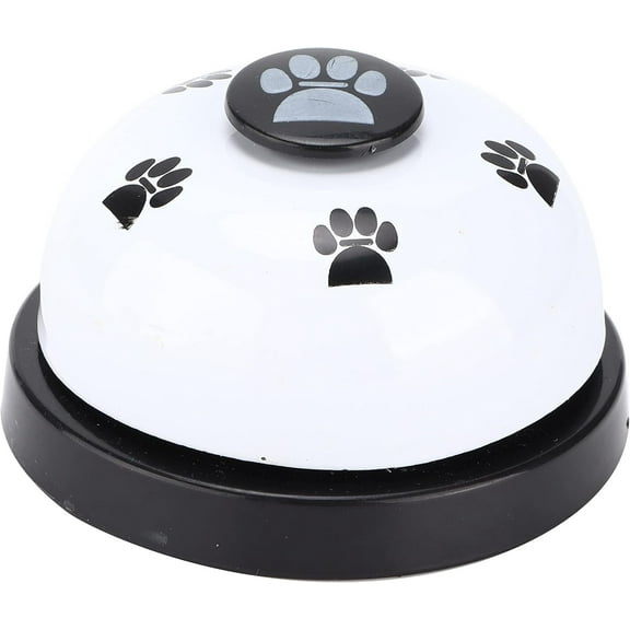 Dog Training Bell, Set of 1 Dog Puppy Pet Potty Training Bells, Dog Cat Door Bell Tell Bell with Non-Skid Rubber Base 1 Pack White