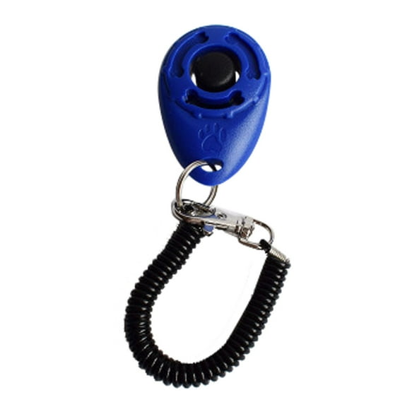 Dog Training Clicker, Czzoypi Professional Pet Trainer with Wrist Strap, Durable Plastic Clicker Tool for Puppies Dogs Easy Button Press Quick Sound, Blue