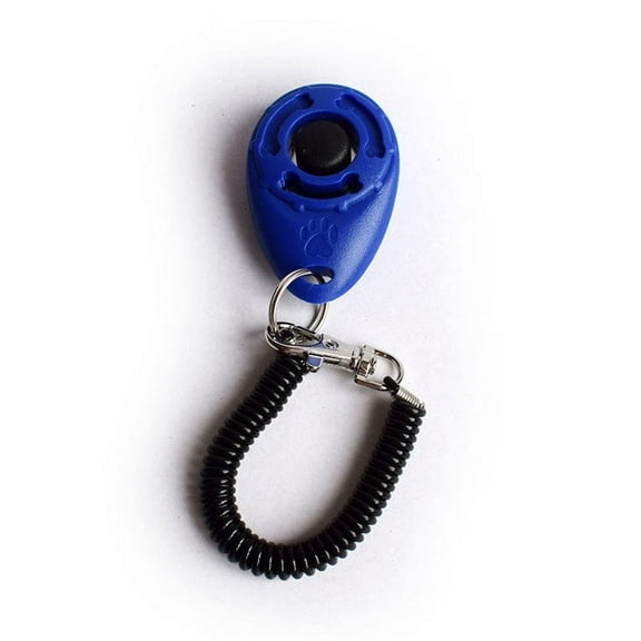 Dog Training Clicker, Pet Training Clicker with Wrist Strap, Durable Lightweight Easy to Use, for Cats Puppy Birds Horses. Perfect for Behavioral Training(Blue)