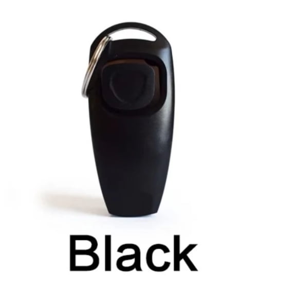 Dog Training Clicker Whistle 2-in-1, Portable Pet Training Tool with Keyring