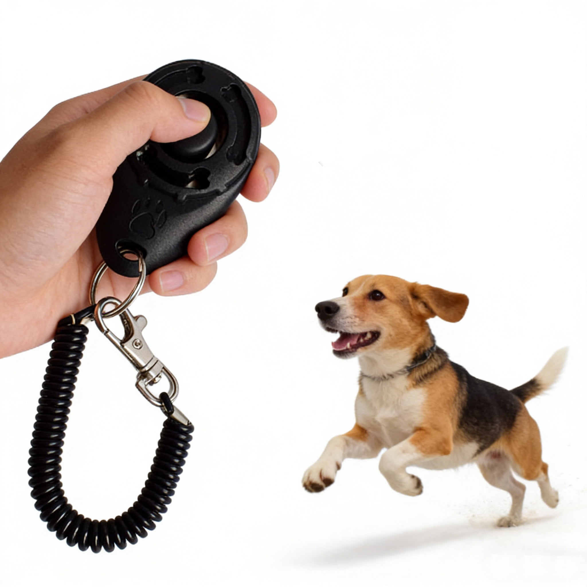 Dog Training Clicker with Wrist Strap Animal Behavior Trainer Positive ...