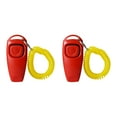 thumbnail image 1 of Dog Training Clickers Whistles 2Pieces Noise Behavior Control Training Tool For Breeds Effective Obedience Commands, 1 of 8